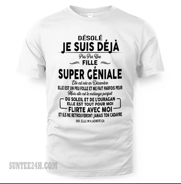 FLIRTE AVEC MOI ET ILS NE RETROUVERONT JAMAIS TON CADAVRE - Cadeau parfait pour votre petit ami, votre mari - (SKU.FR.1)