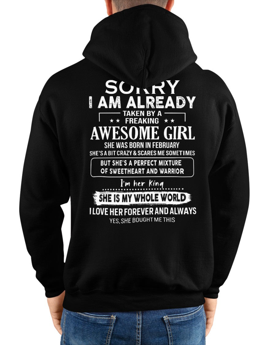 February - Awesome girl - Perfect gift for your boyfriend - (SKU04-86-02) - SUN02