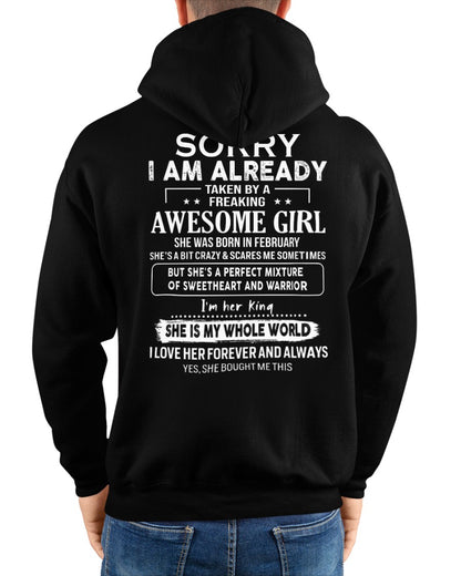 February - Awesome girl - Perfect gift for your boyfriend - (SKU04-86-02) - SUN02