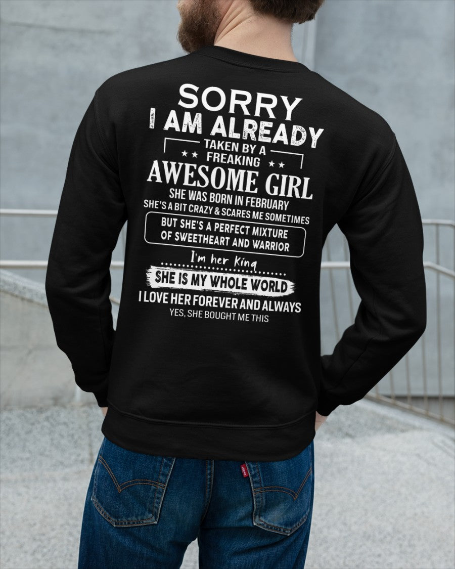 February - Awesome girl - Perfect gift for your boyfriend - (SKU04-86-02) - SUN02