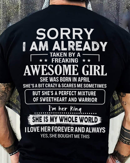 April - Awesome girl - Perfect gift for your boyfriend - (SKU04-86-04) - SUN04