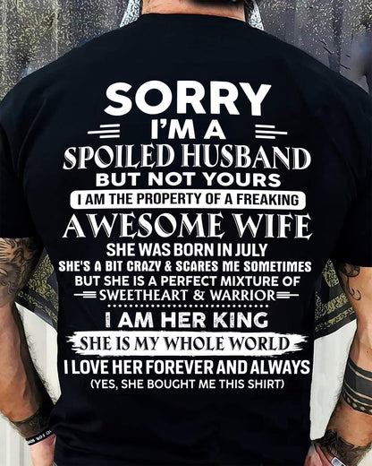 July - Awesome Wife - Perfect Gift For Your Husband (SKU10-102-07)