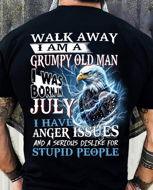 I'm A Grumpy Old July Man T-Shirt - Don't Mess With Me Tee (SKU2604-210-07) - SUN07