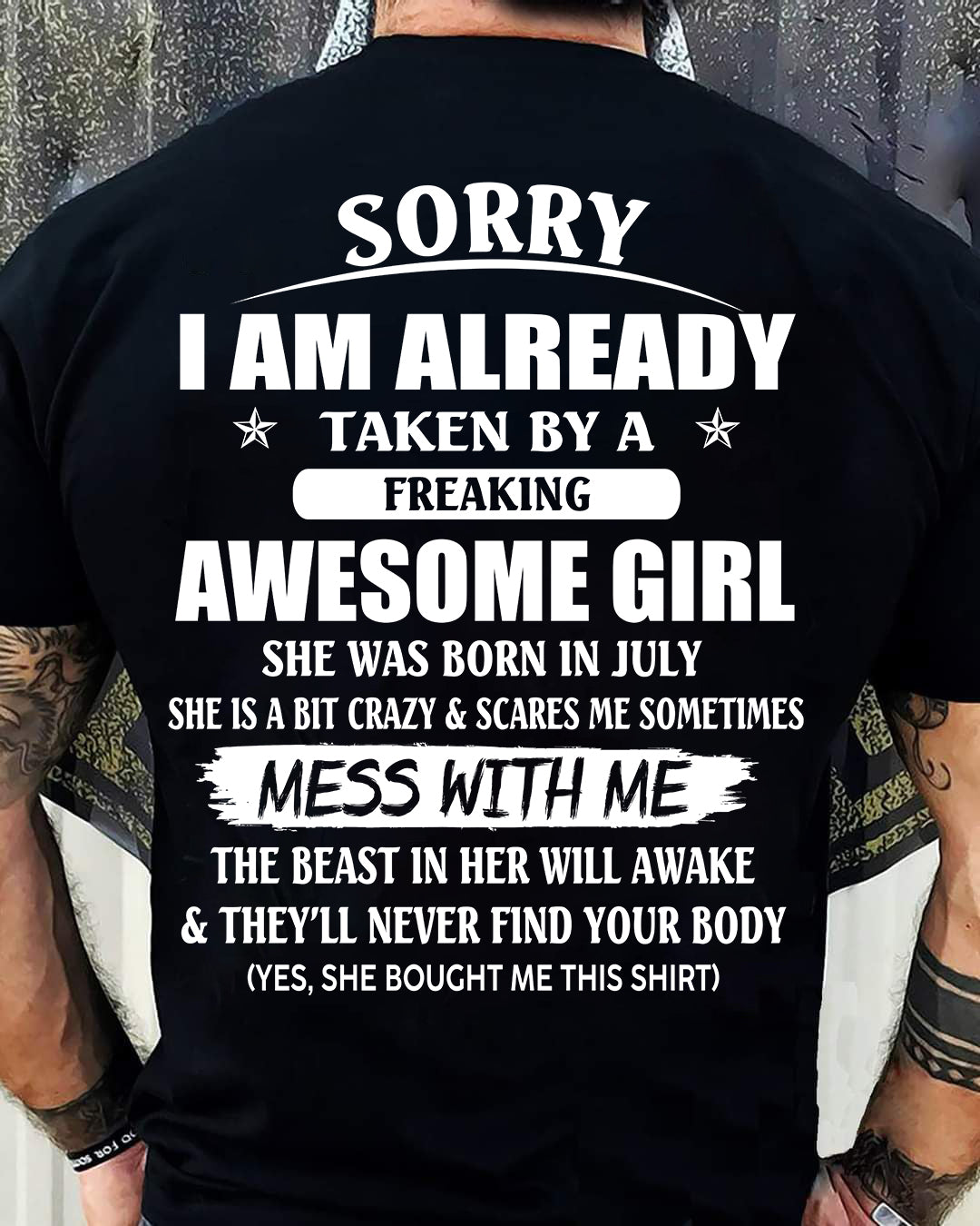 July - The special gift for your boyfriend, husband - (SORRY-GIRLS) - SUN07