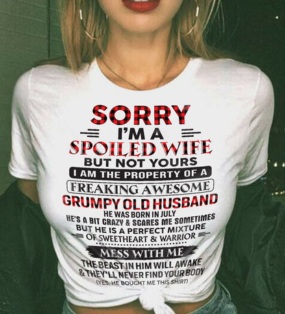 July - Awesome grumpy old husband - Perfect gift for your wife (SKU04-75-07)