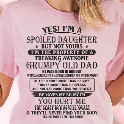 August - Awesome Dad - The perfect gift for your daughter - (SKU0811-DAD-DAU-08) - SUN08