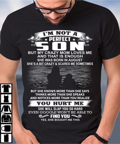 August - Awesome Mom - Perfect gift for your son - (SKU12-09-08) SUN08