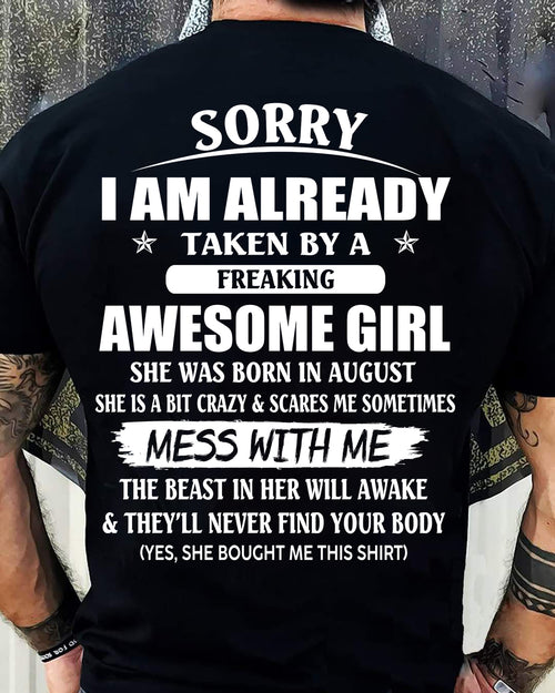 August - The special gift for your boyfriend, husband - (SORRY-GIRLS) - SUN08