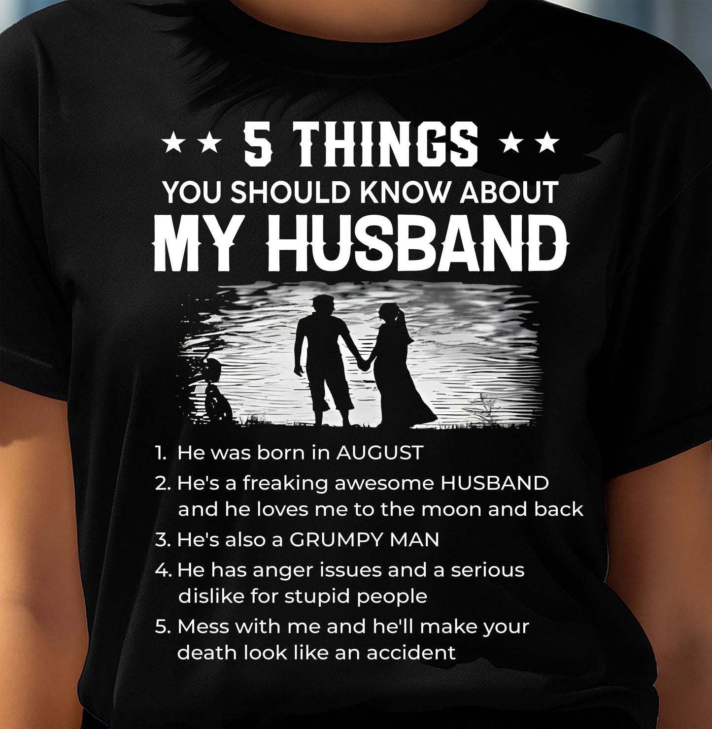 August Wife Gift - 5 Things About My Husband (SKU2604-288-08) - SUN08