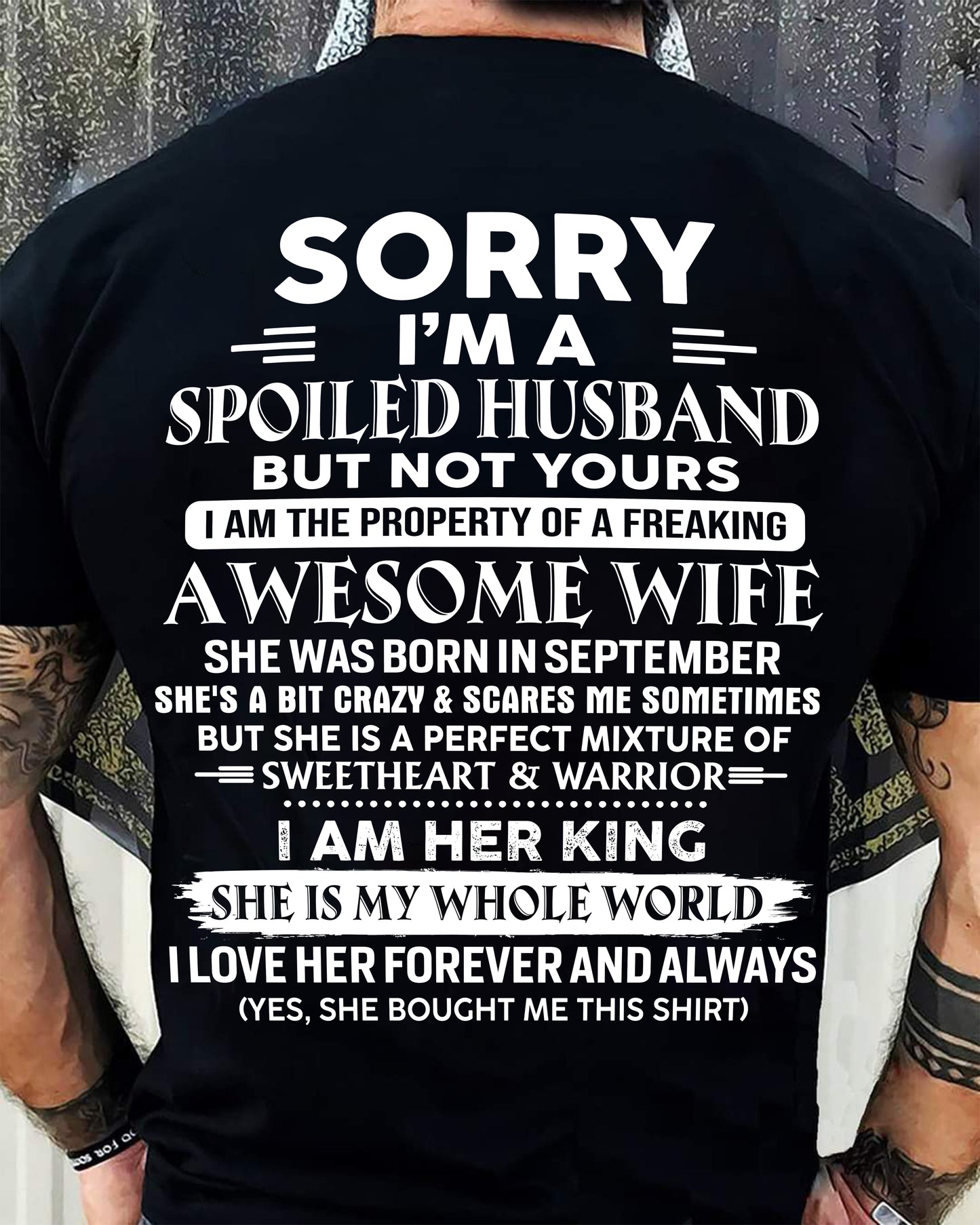 September - Awesome Wife - Perfect Gift For Your Husband (SKU10-102-09)