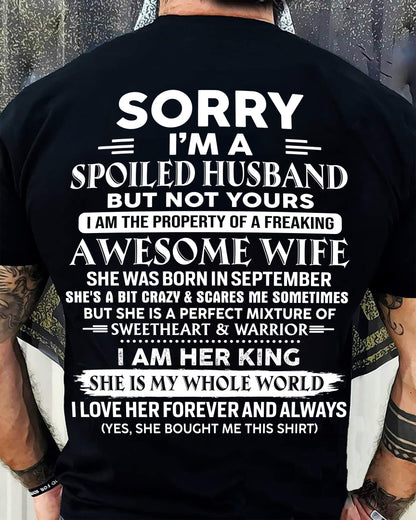 September - Awesome Wife - Perfect Gift For Your Husband (SKU10-102-09)