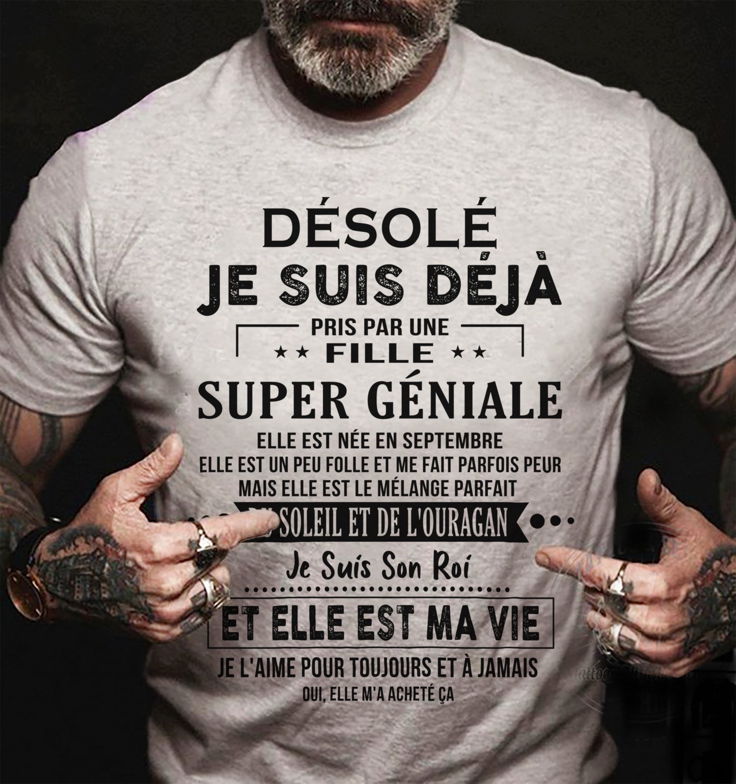 Septembre - Petite amie incroyable née en Septembre - Le cadeau parfait pour son petit ami - SUN09 (SKU.FR.SS-09)