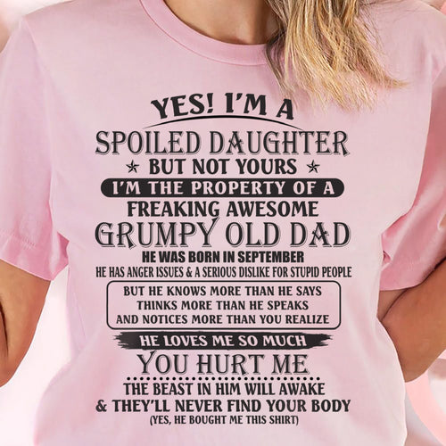 September - Awesome Dad - The perfect gift for your daughter - (SKU0811-DAD-DAU-09) - SUN09