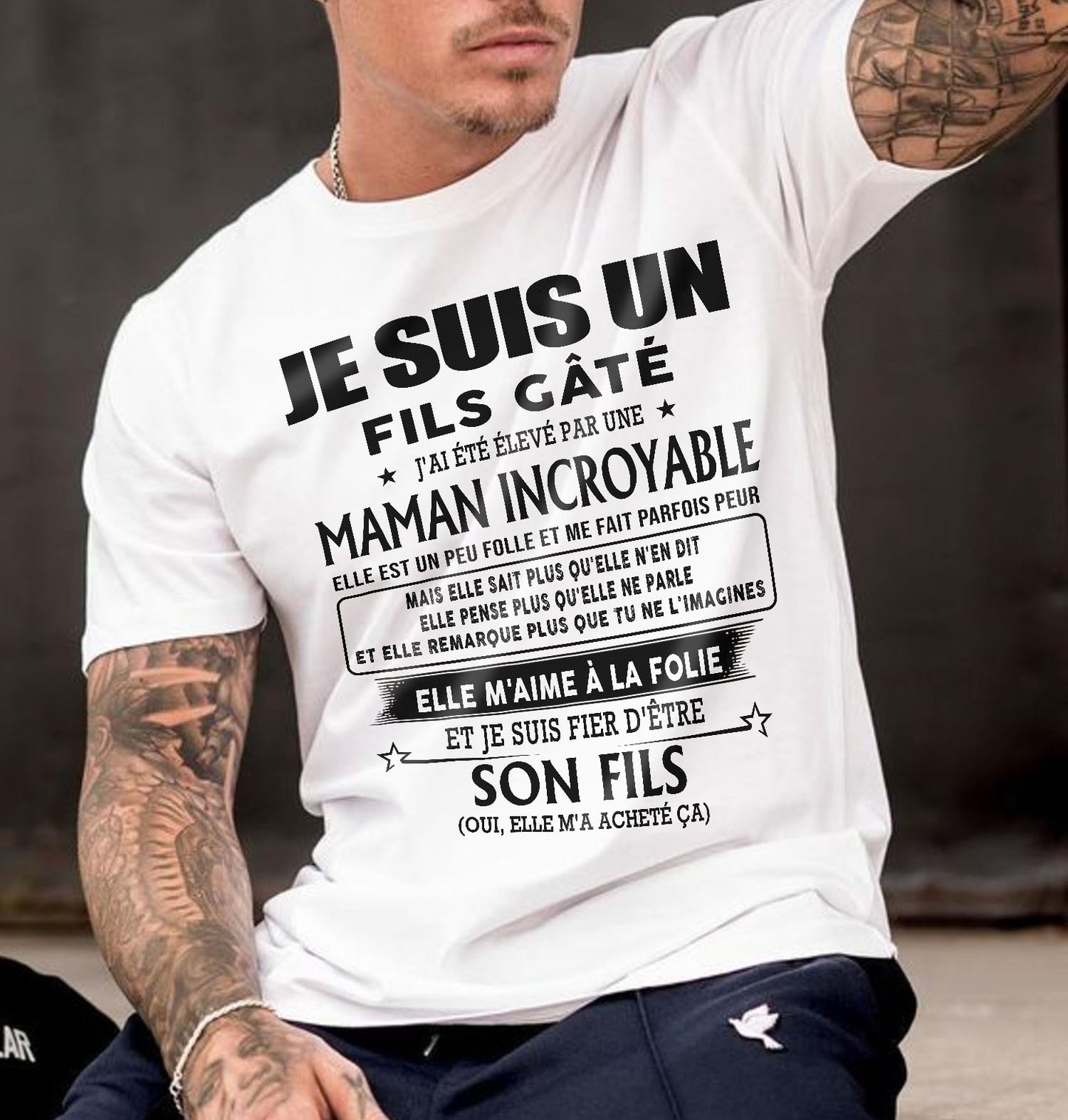 MAIS ELLE EST LE MÉLANGE PARFAIT DU SOLEIL ET DE L'OURAGAN - Spezielles Geschenk für Ihre kleine Freundin oder Freundin - (SKU.FR.SS)
