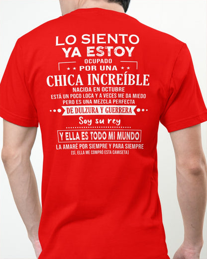Lo siento chicas, ya estoy pillado - Mi novia está un poco loca y es adorable - Regalo especial para tu novio o esposo - (SKU04-156-10) - SUN10
