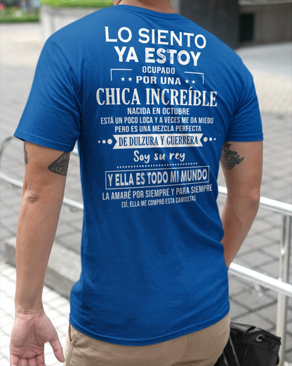 Lo siento chicas, ya estoy pillado - Mi novia está un poco loca y es adorable - Regalo especial para tu novio o esposo - (SKU04-156-10) - SUN10