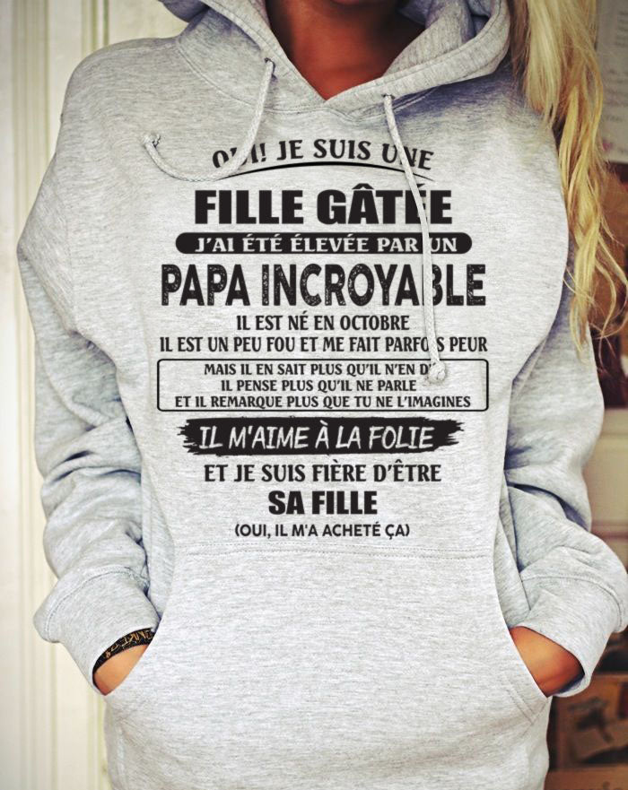 Octobre - Papa génial - Le cadeau parfait pour votre fille (SKU10-FR-10)