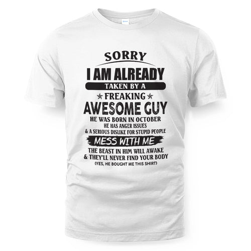 October - Awesome guy - Perfect gift for your girlfriend (SKU07-152-10)