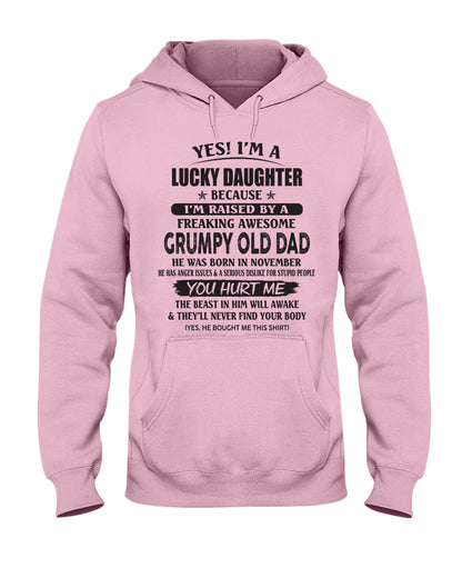 November - Yes! I'm a Lucky Daughter - The perfect gift for your daughter - (SKU07-85-11) - SUN11