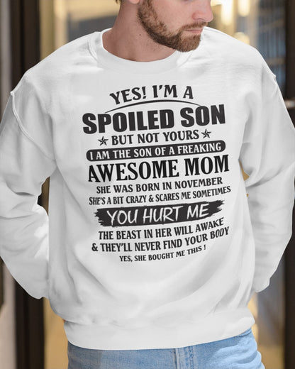 November - The Perfect Gift For Your Son - SUN11 (SKU6-8-11)