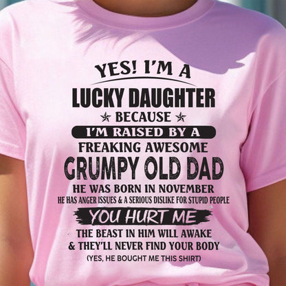 November - Yes! I'm a Lucky Daughter - The perfect gift for your daughter - (SKU07-85-11) - SUN11