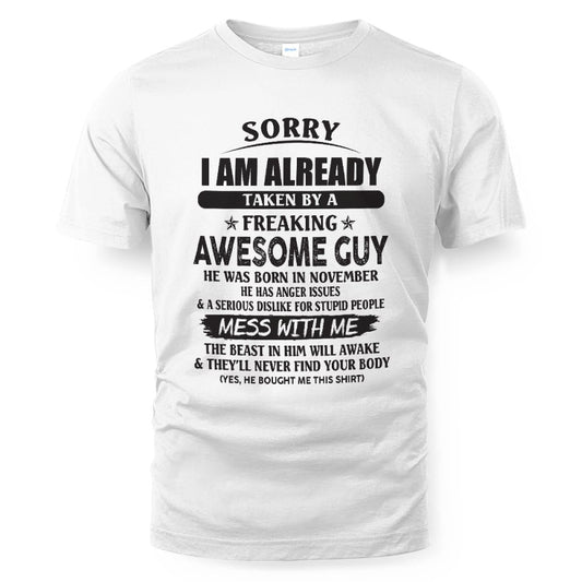 November - Awesome guy - Perfect gift for your girlfriend (SKU07-152-11)