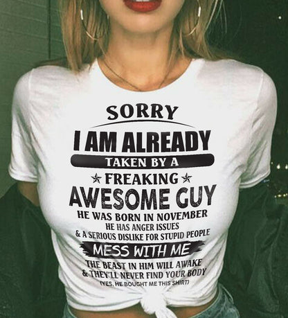 November - Awesome guy - Perfect gift for your girlfriend (SKU07-152-11)