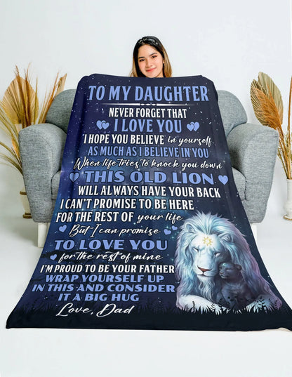Couverture cadeau spéciale pour votre fille - De la part de papa 