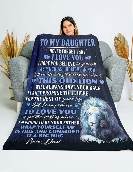 Couverture cadeau spéciale pour votre fille - De la part de papa 