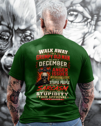 I am a Grumpy Old Man Born in December - I'm Allergic To Stupidity Funny Sarcasm Tee (SKU2607-267-12) - SUN12
