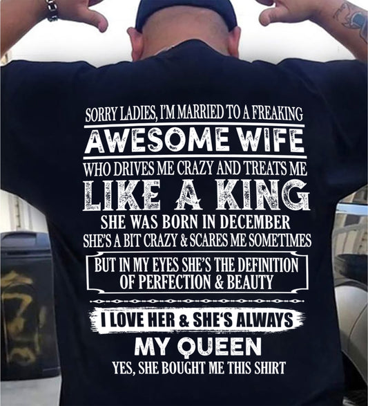 SORRY LADIES, I'M MARRIED WITH HER - SHE WAS BORN IN DECEMBER - Vivian12
