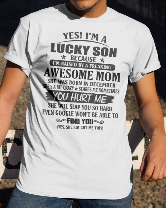 December - Awesome Mom - Perfect gift for your son (SKU09-LKS-12)