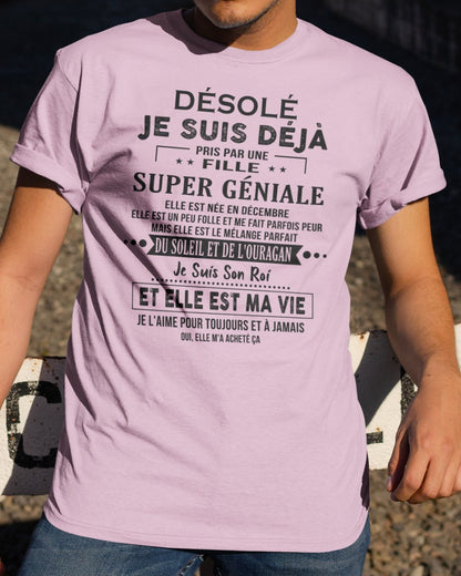 Décembre - Petite amie incroyable née en Décembre - Le cadeau parfait pour son petit ami - SUN12 (SKU.FR.SS-12)