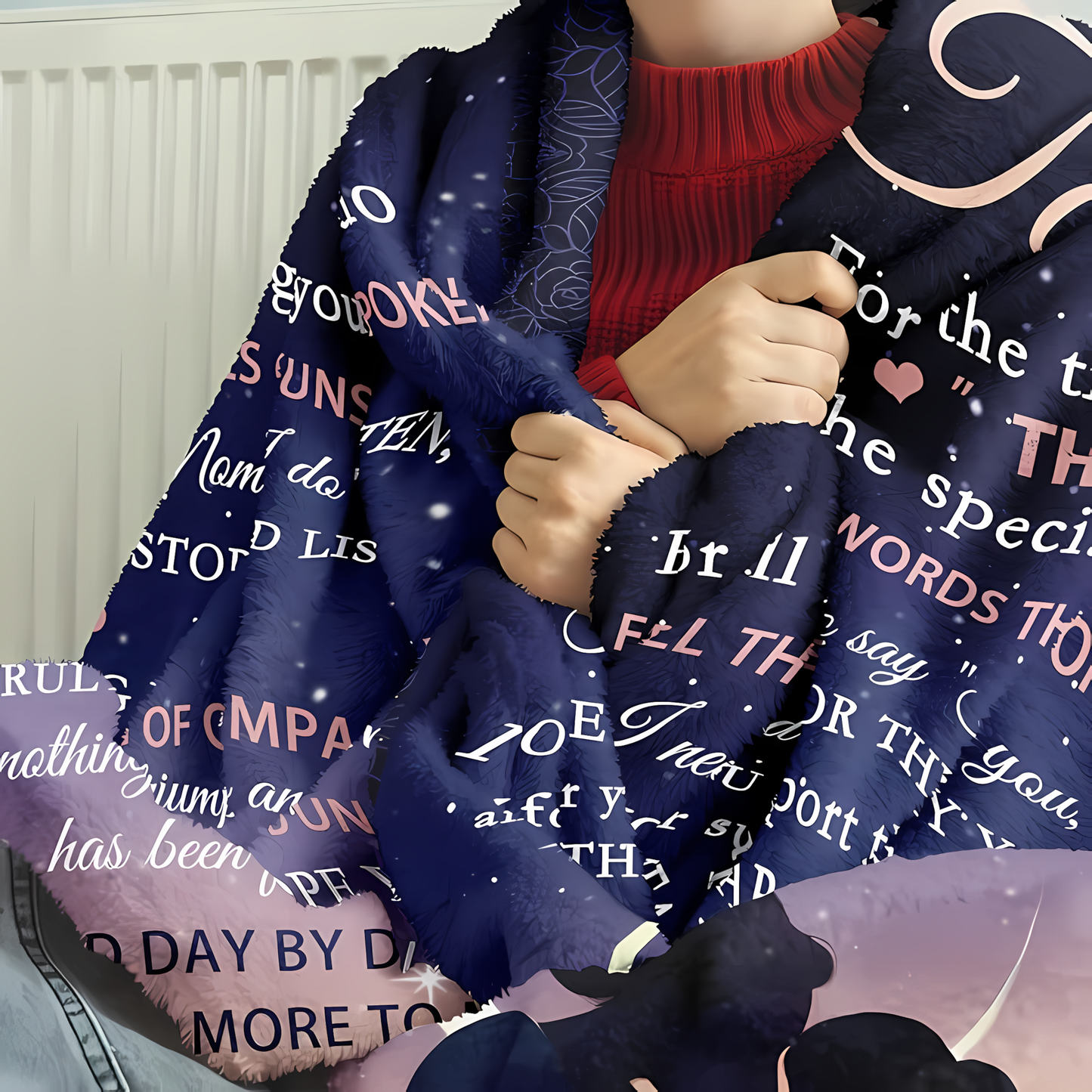 Couverture cadeau spéciale pour votre maman - De la part de sa fille 