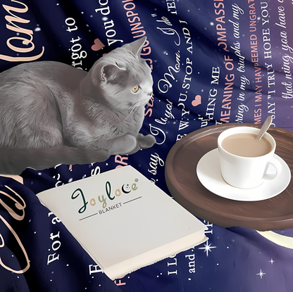 Couverture cadeau spéciale pour votre maman - De la part de sa fille 