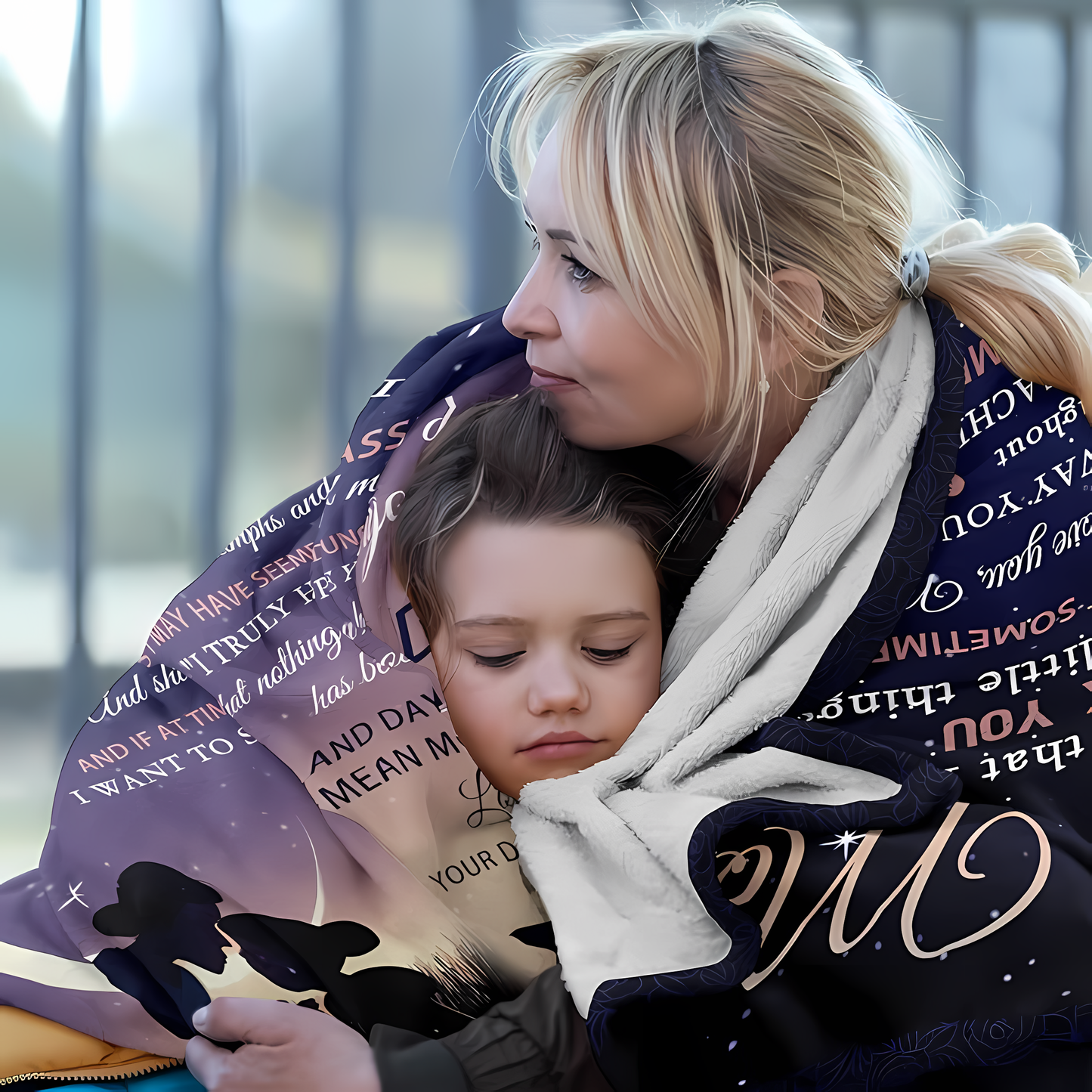 Couverture cadeau spéciale pour votre maman - De la part de sa fille 