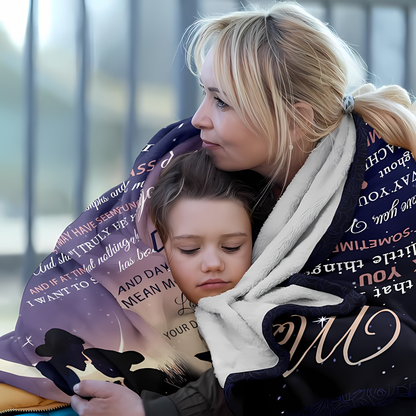 Couverture cadeau spéciale pour votre maman - De la part de sa fille 