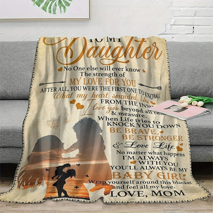 Couverture cadeau spéciale pour votre fille - De la part de maman 