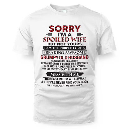 January - Awesome grumpy old husband - Perfect gift for your wife (SKU04-75-01)