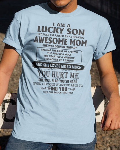 January - Awesome mom - Perfect gift for your Lucky Son (SKU10-LKS4-01)