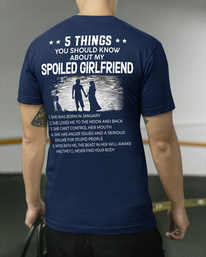 January - 5 Things You Should Know About My Girlfriend - Perfect Gift For Your Boyfriend (SKU2607-219-01) SUN01