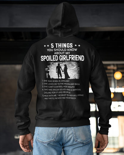 January - 5 Things You Should Know About My Girlfriend - Perfect Gift For Your Boyfriend (SKU2607-219-01) SUN01