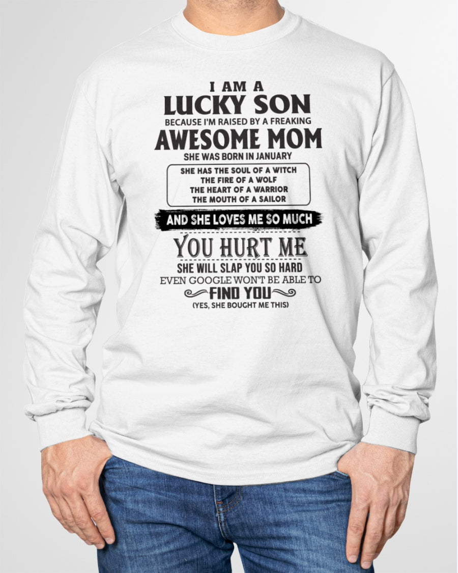 January - Awesome mom - Perfect gift for your Lucky Son (SKU10-LKS4-01)