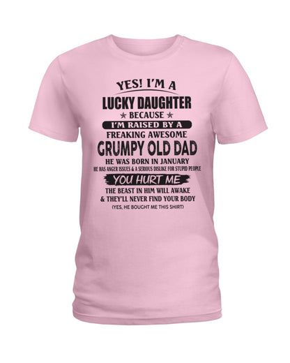 January - Yes! I'm a Lucky Daughter - The perfect gift for your daughter - (SKU07-85-01) - SUN01
