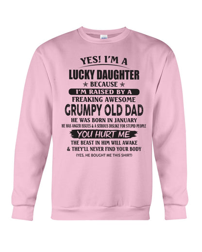 January - Yes! I'm a Lucky Daughter - The perfect gift for your daughter - (SKU07-85-01) - SUN01