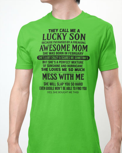 Awesome February Mom - Perfect Gift For Son From Mom (SKU2604-133-02) SUN02
