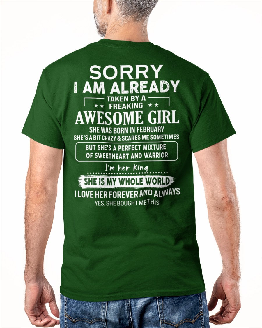 February - Awesome girl - Perfect gift for your boyfriend - (SKU04-86-02) - SUN02