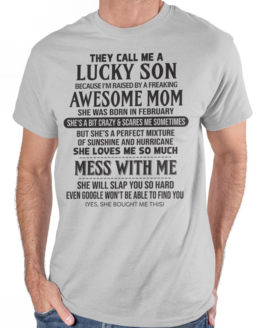 Awesome February Mom - Perfect Gift For Son From Mom (SKU2604-133-02) SUN02