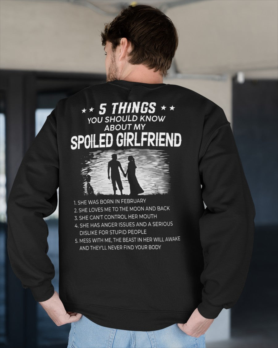 February - 5 Things You Should Know About My Girlfriend - Perfect Gift For Your Boyfriend (SKU2607-219-02) SUN02