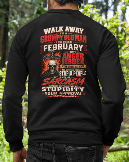 I am a Grumpy Old Man Born in February - I'm Allergic To Stupidity Funny Sarcasm Tee (SKU2607-267-02) - SUN02